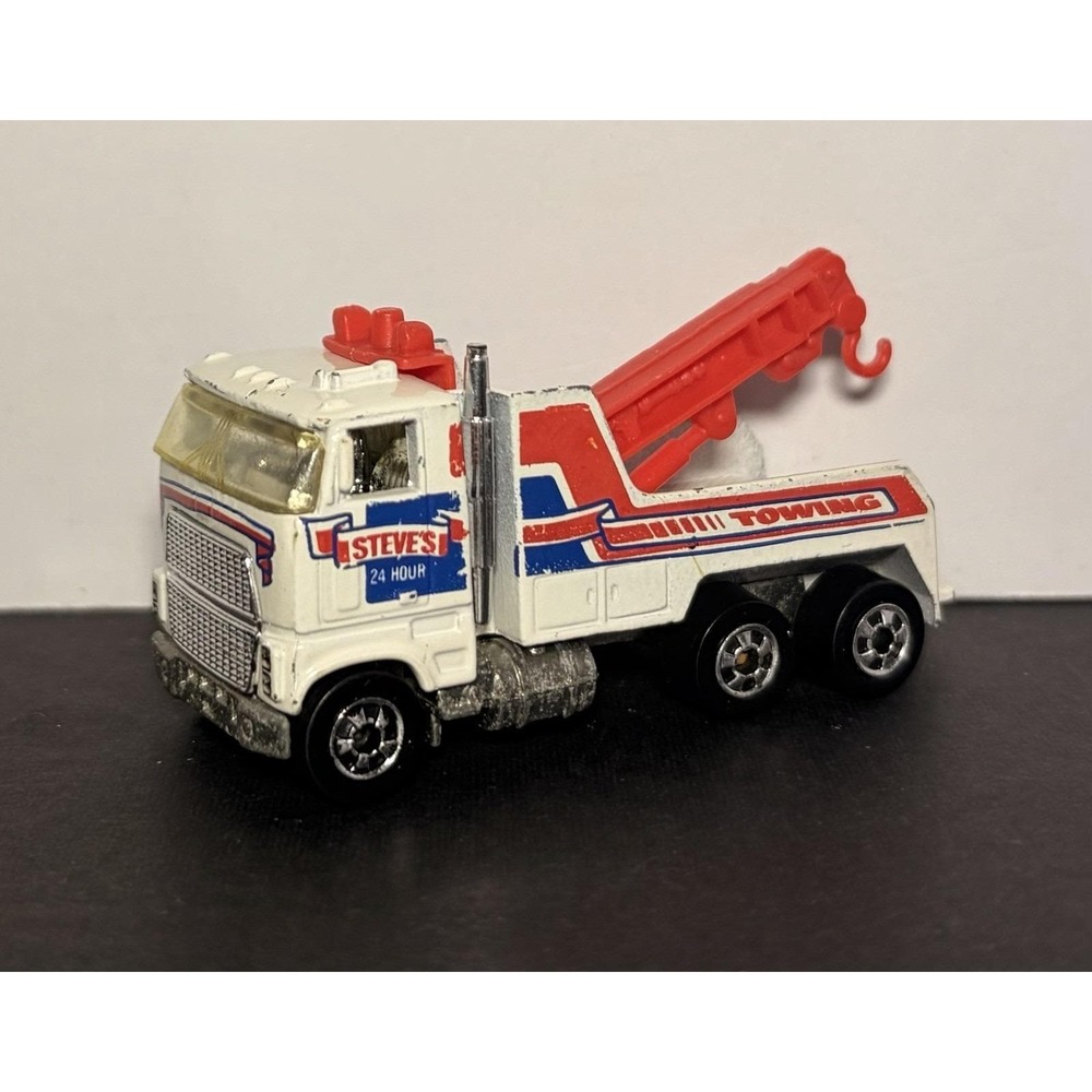 Hot Wheels Workhorses Rig Wrecker Tow Truck‎ Vintage Die Cast Metal Vehicle 1981